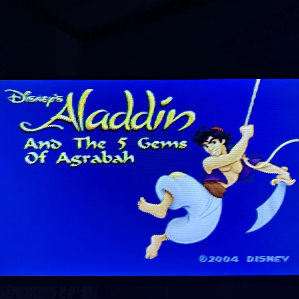 Винтажная красная телевизионная игра Disney Plug & Play 5-в-1 '04 Aladdin Lion King и многое другое протестировано - Изображение 4 из 4