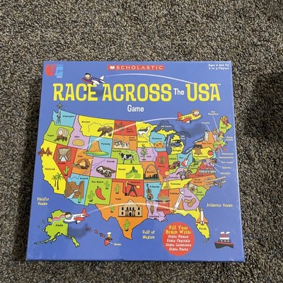 Scholastic Race Across the USA Game - University Games 00701 - SEALED! 