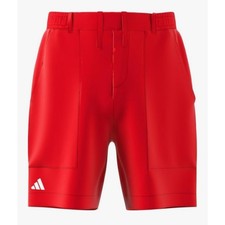 Adidas Golf AEROREADY Boys Shorts Pure Ruby Red Elastic Waist Pull On Size L