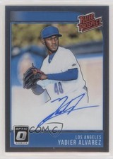 2018 Panini Donruss Optic Rated Prospects Signatures Yadier Alvarez Auto w5b