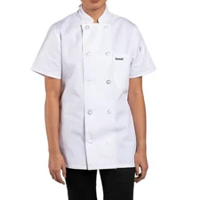 Chef Coat Jacket XS Uncommon Threads 478 White Short Sleeve Uniform NEW Tahoe