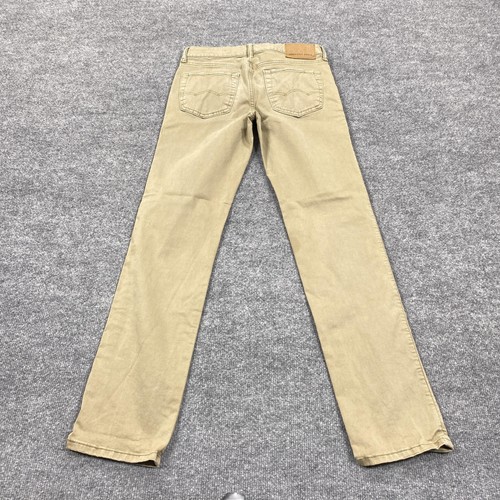 Spodnie męskie American Eagle Outfitters 29x34 beżowe wąskie proste khaki stretch - Zdjęcie 2 z 11