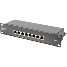 Digitus DN-91608S Network patch panel 8 ports 254 mm 10 inch CAT 6 1 U