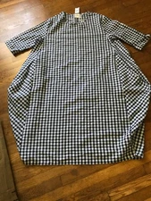 Dubgee by Whoopi Navy & White Gingham Dress