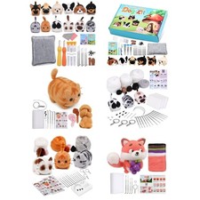 Needle Felting Starter Kits with Tool Instruction for Wool Felting Craft Making