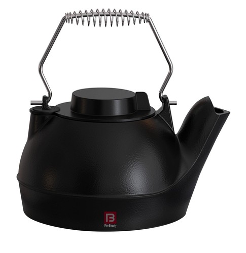 Humidifying Iron Kettle,Stove Humidifier,Wood Stove Kettle,Cast Iron,Chrome h...