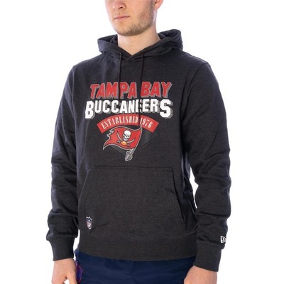 New Era NFL Team Logo Tampa Bay Buccaneers Hoodie Herren grey heather 44575