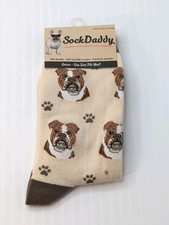 Sock Daddy Dog Socks  Bulldog Unisex Novelty Socks One Size Fits Most NEW
