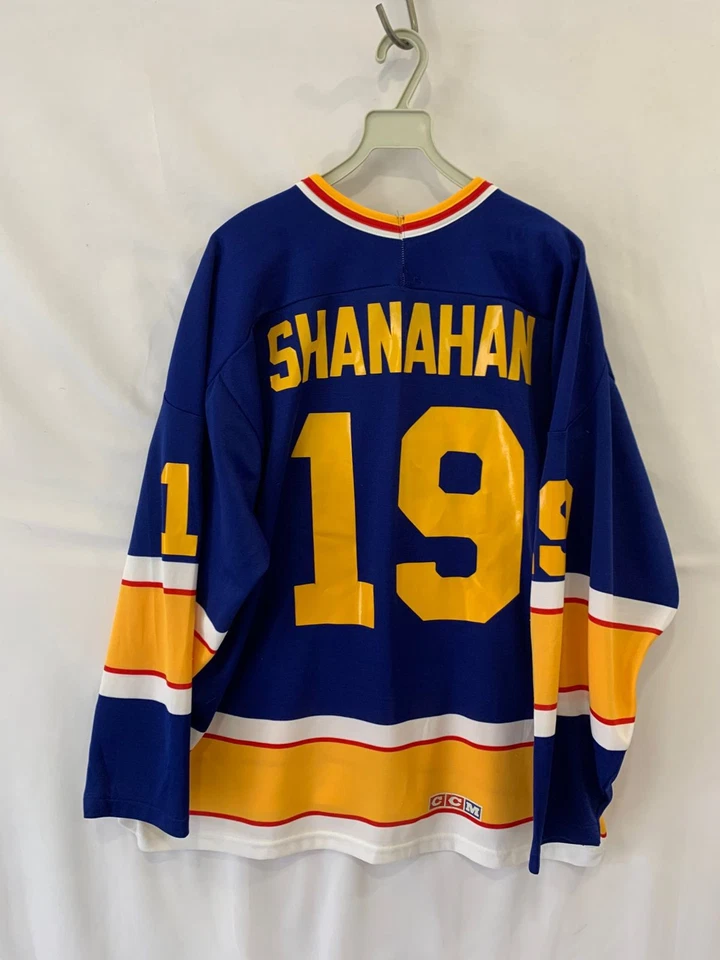 Vtg CCM Maska St. Louis Blues Brendan Shanahan #19 NHL Hockey Jersey Blue XL #30 - Image 2 of 4