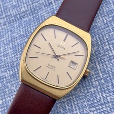 Vintage 1970s Omega De Ville - Gol Dial - Quartz - Ref 192.0035 - Men’s Watch