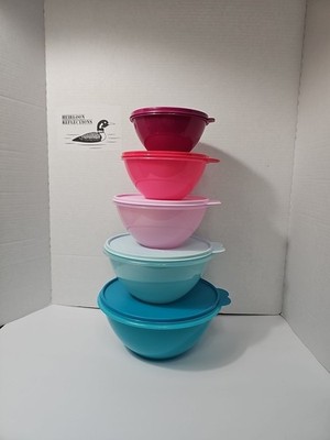   Brand New Tupperware Classic Wonderlier Bowl 5-pc Set With Lids*