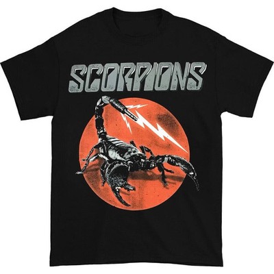 SCORPIONS Band Lightning Red Shirt Classic Black Unisex S-4XL