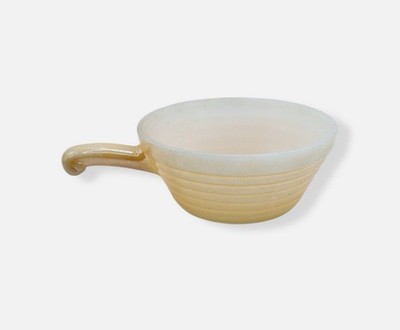 Anchor Hocking Fire King Ovenware Peach Lustre Soup Bowl w/ Handle