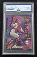 1998 MIKE LIEBERTHAL Signed Fleer Skybox Card-PHILADELPHIA PHILLIES-PSA