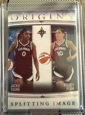 Kelsey Plum/Jackie Young 2024 Panini WNBA Origins Splitting Image Las Vegas Aces