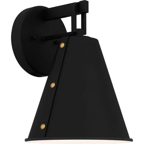 Quoizel HYD8408 Hyde 12" Tall Wall Sconce - Black - Picture 1 of 9