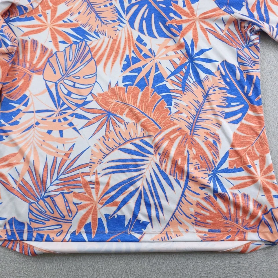 Columbia Sudadera con Capucha Mujer XL Naranja Azul Blanco Super Tidal UPF 50 Protección Solar Foto 3 de 4