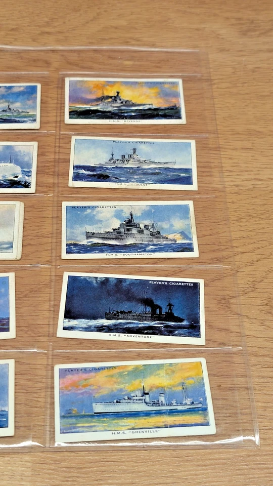 Set of 15 Vintage “Modern Naval Craft” Cigarette Cards – John Player & Sons – - Image 2 of 4