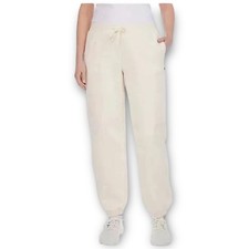 NWT Champion Women  s Drawstring Fleece Jogger Pants Small Cream Tan