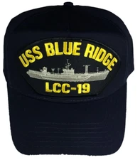 USS BLUE RIDGE LCC-19 HAT CAP USN NAVY SHIP COMMAND CONTROL COMMUNICATIONS C41