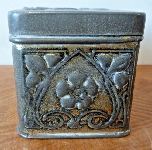 The Daily Mail Silver Bank Savings Bank Tin 1912 Art Nouveau - Picture 5 of 7