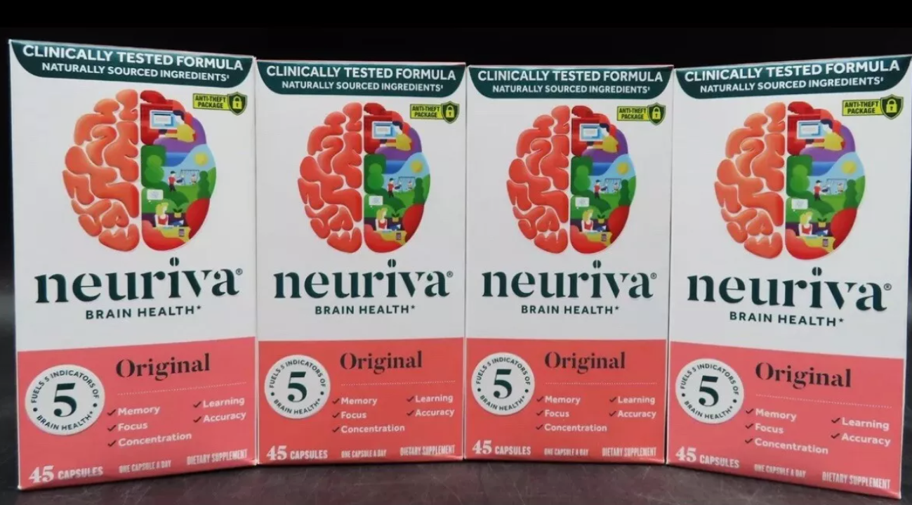 Neuriva Brain Health Original 45 Capsules 4 Pack Exp 03-05 2026