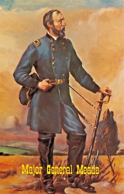 Major General George Meade-American Bürgerkrieg Commander Gettysburg Postkarte