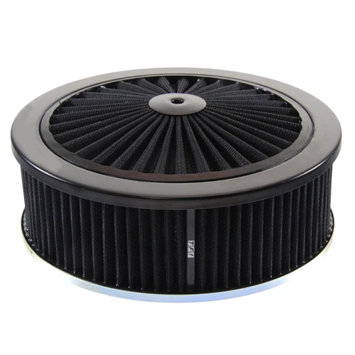 Extraflow All Black Air Cleaner Filter 9"x 3" Assy fit Holley 5-1/8" Base
