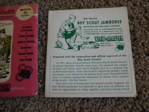 EJ SCOUT CANADA 1955 8TH WORLD JAMBOREE VIEW MASTER REEL SET + NIAGARA ON LAKE ! - Picture 3 of 11