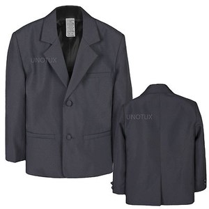 Nino Bebe Nino Adolescente Ropa Formal Boda Fiesta De Abrigo Chaqueta Blazer Gris Oscuro Talla S 14 Ebay