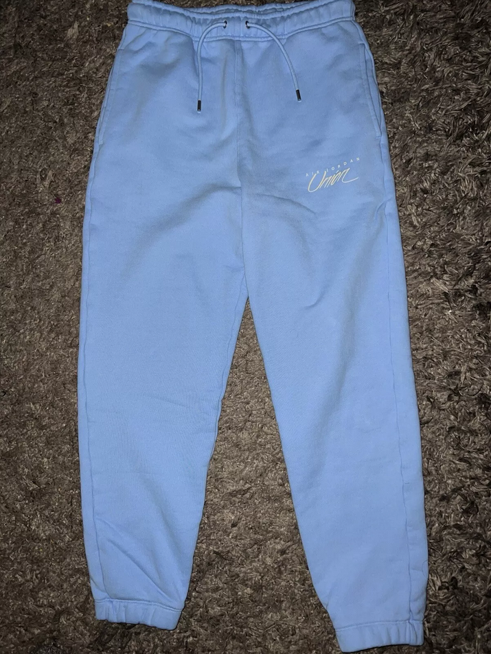 Mens Air Jordan x Union MJ Fleece Blue Pants Medium M | eBay