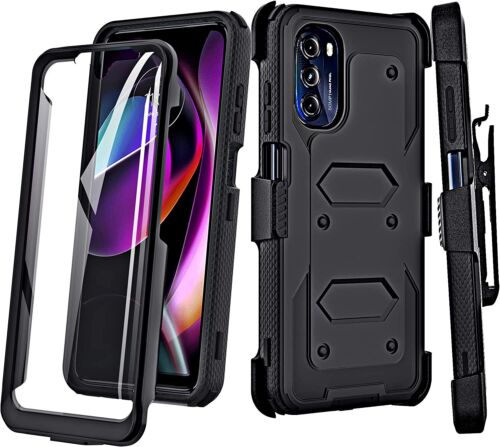 Rugged Holster ShockProof Case Swivel Belt Clip Kickstand Cover Screen Protector - Picture 33 of 159