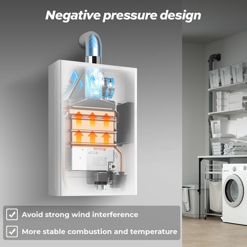 【99% NEW】4.0GPM 90000BTU Tankless Water Heater Propane Indoor CSA Certified - Picture 5 of 17