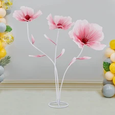 3-Head Artificial Flowers Floral Bridal Wedding Bouquet Home Party Decor