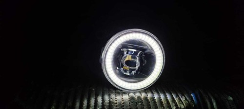 PEUGEOT 207 2006-2012 FARETTI FENDINEBBIA LED CREE 8000LM BIANCO ANGEL EYES - Imagen 3 de 6