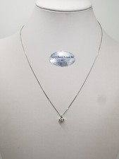 RECARLO COLLANA PUNTO LUCE ORO BIANCO 18KT CON DIAMANTE DA 0.22 CT (0131)