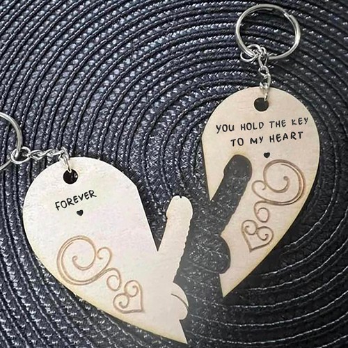 2X Couple Keychains You Hold The Key To My Heart Valentine's Day Keychains Gifts - Picture 4 of 9