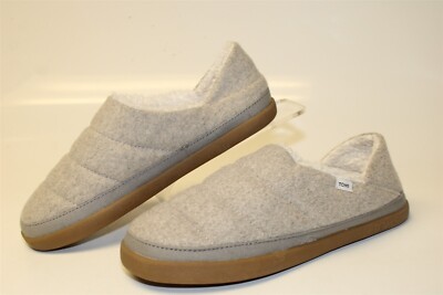 TOMS Drizzle Gray Melange Felted Ezra Slippers NEW Womens Size 6 Shoes 10018801