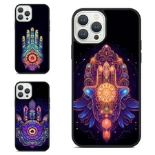For Apple iPhone Samsung Galaxy Motorola Mandala Hamsa symbol eye Cover Friendly
