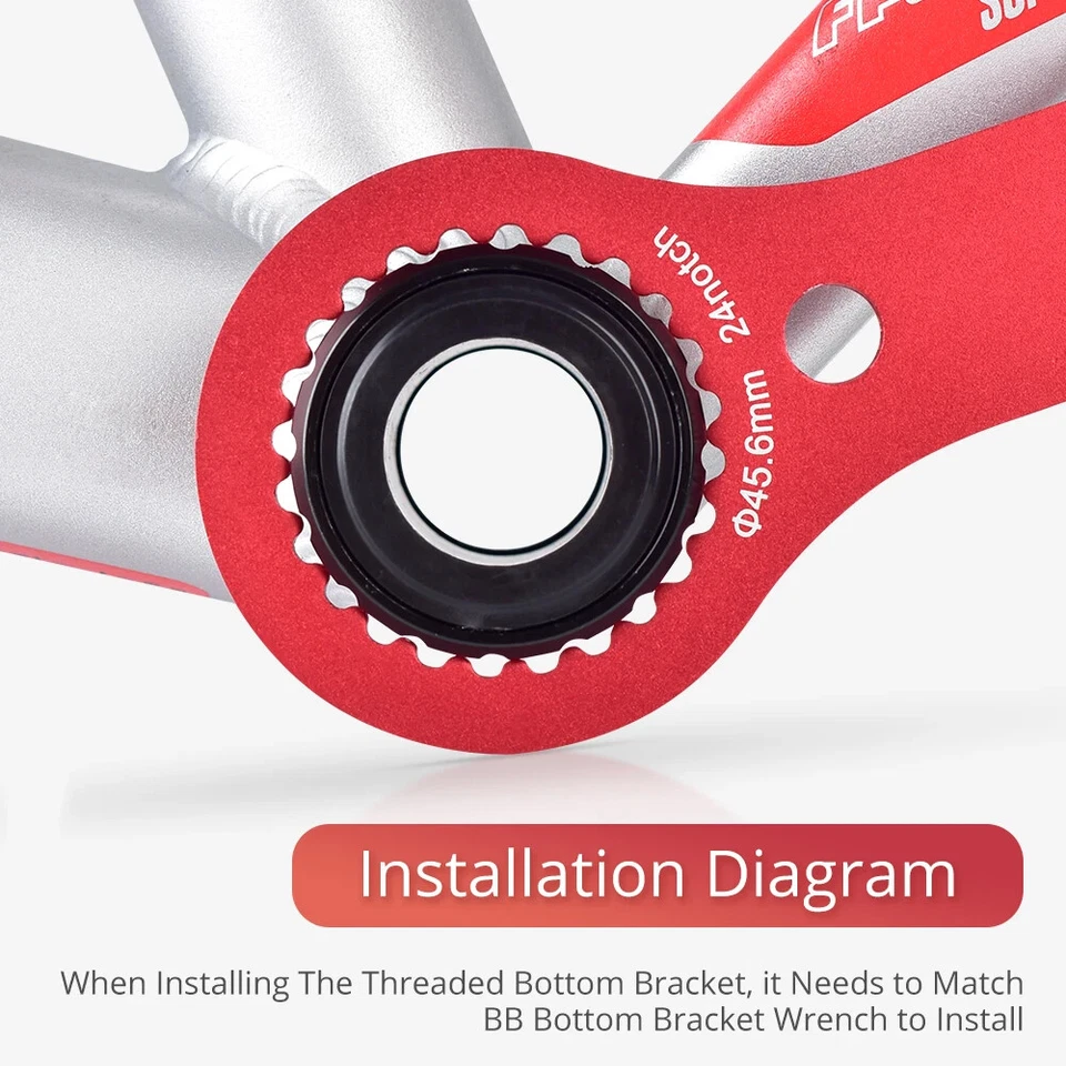 BB91 Soporte inferior BSA 68/73 mm para MTB Bicicleta de carretera Bielas Eje de bicicleta Piezas Foto 3 de 4