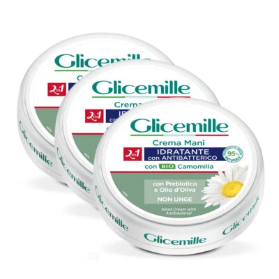 MILMIL Glicemille 2in1 Handcreme Antibakteriell Kamille 3x 100 ml