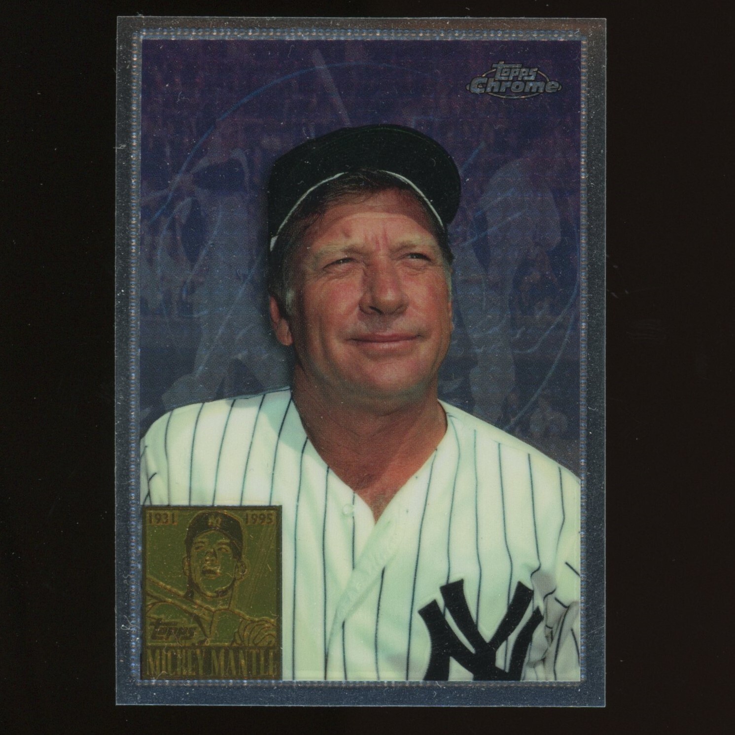 1996 Topps Chrome #7 Mickey Mantle New York Yankees HOF - A