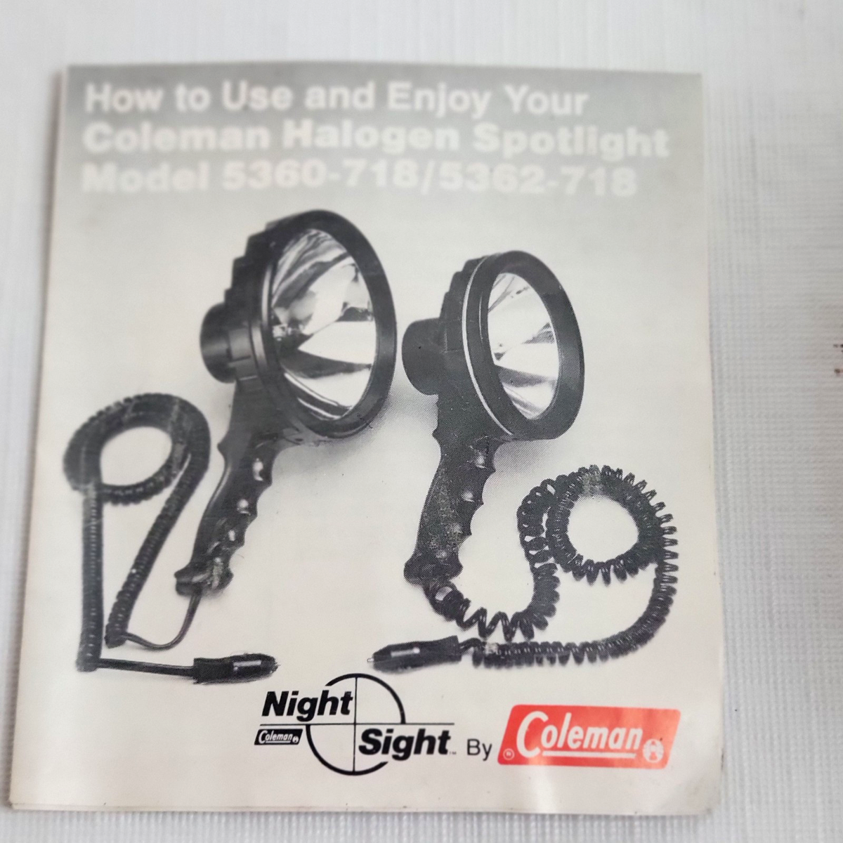 Coleman Spotlight Night Sight 5360a718 Halogen 400 000