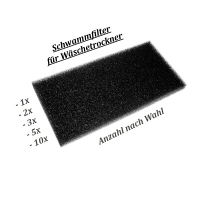 1x-10x Schwammfilter für Gorenje T208H.W.U T411HD.W.U T208H.W.AU T608HX.S.P