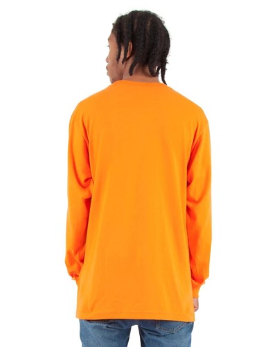 Shaka Wear Active 6.0 OZ Long Sleeve Crew Neck Safety Orange Medium - Picture 4 of 5