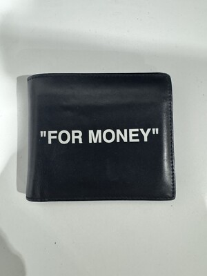 [中古] Off-White Leather Wallet Black OFF WHITE Black for Money” Wallet | eBay