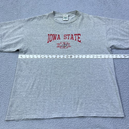 VTG Iowa State Cyclones Shirt Men's XXL Gray Embroidered Single Stitch USA Made - Bild 7 von 10