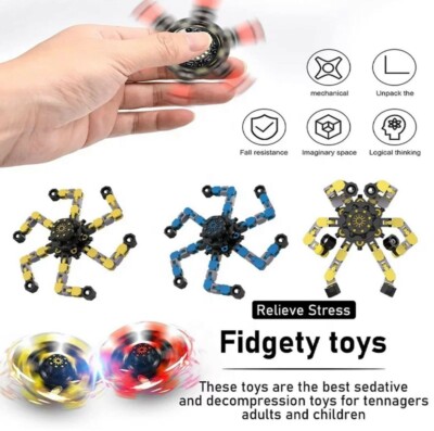 10 Days Sale!!!Deformable Fingertip Spin Top Fidget Spinner Transformable Robot 