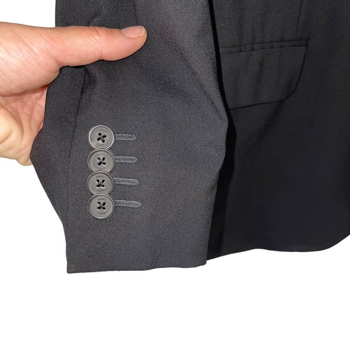 Gucci Blazer Mens Size 52 Black Wool All Season Pockets Lined Italy Classic - Picture 7 of 10