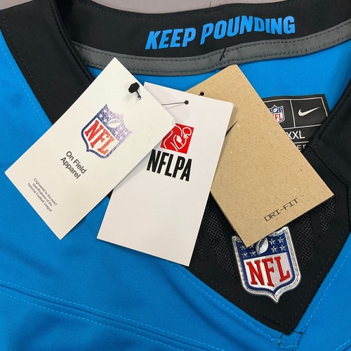 New Nike Bryce Young Carolina Panthers Blue Vapor FUSE Jersey Sz 2XL $175 - Picture 6 of 13